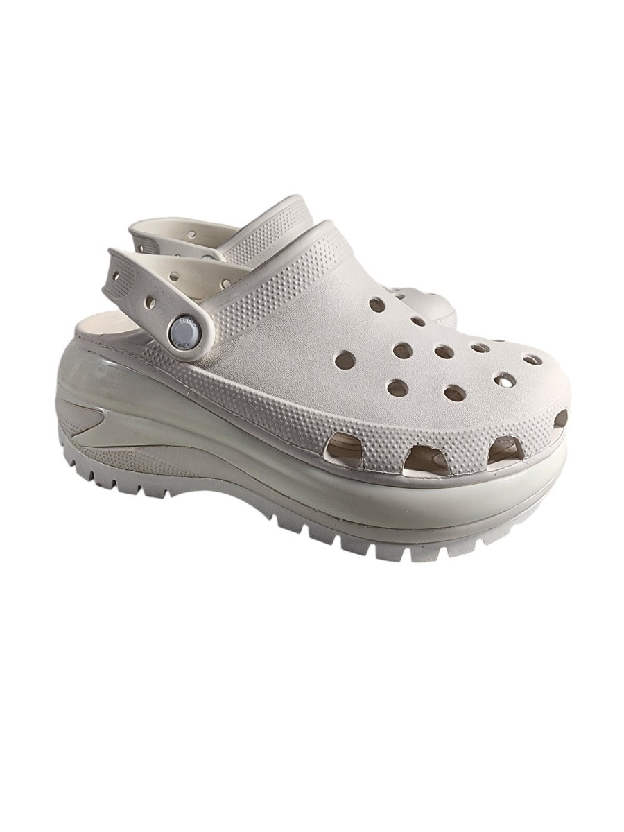 Crocs Classic Mega Crush Clog Slip On Shoes Recovery Work