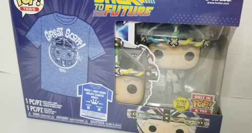 Back to the Future Doc mit Helm, Funko Pop & TEE, Gr. M - Bild 3 von 8