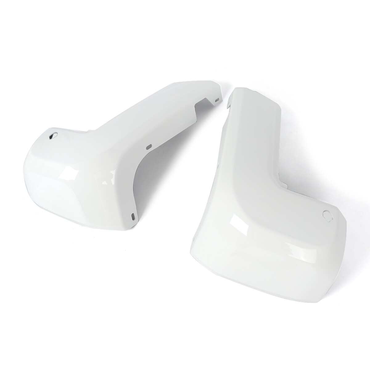 040 Super White Rear Bumper End Caps W/ Sensor Hole For 2016-2023