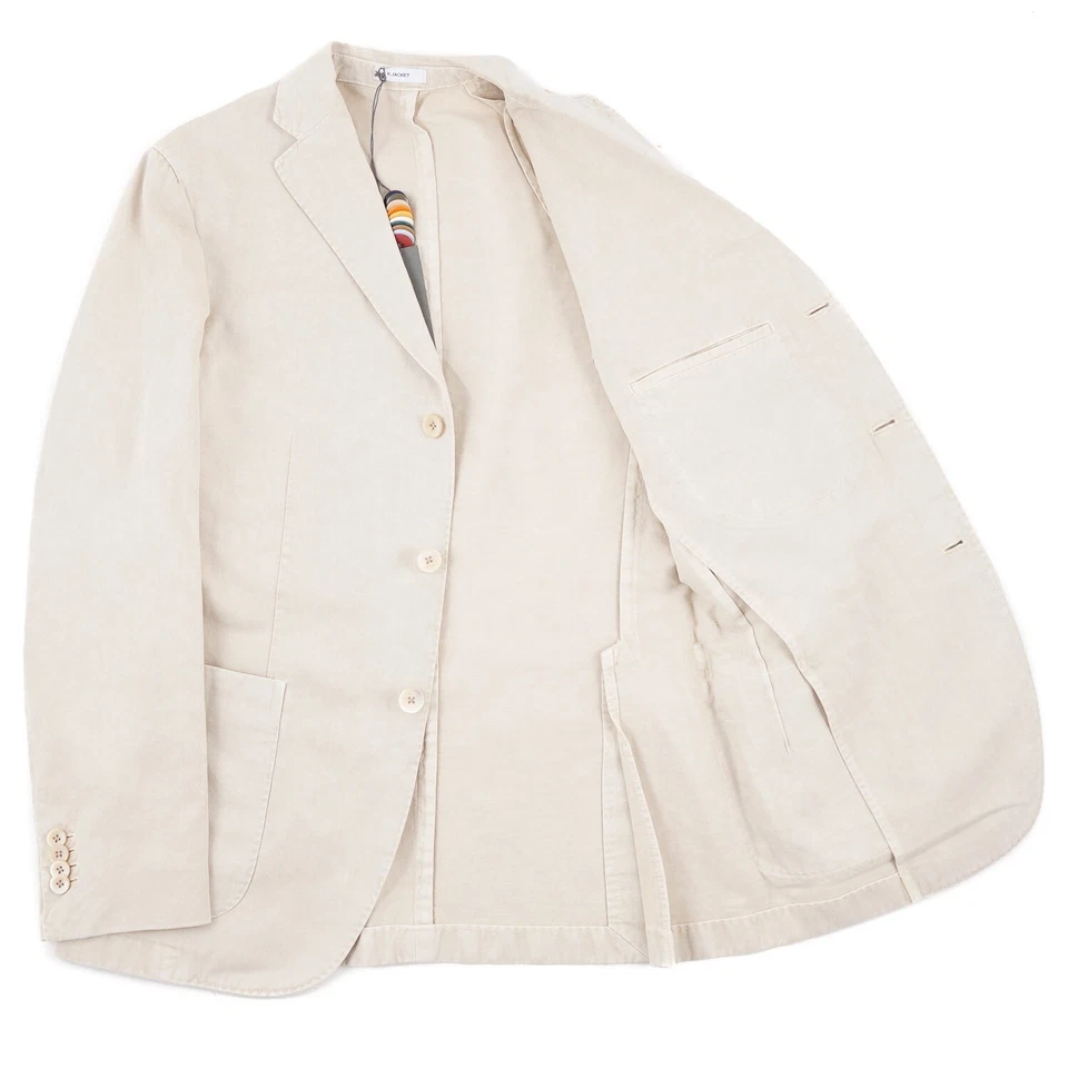 Boglioli Tan Twill Cotton and Linen 'K Jacket' Sport Coat 38R (Eu 48) NWT - Image 2 of 4