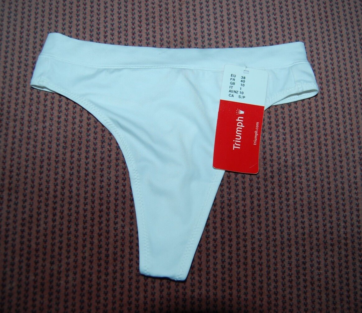 Triumph Pure Secret String White Size UK 10, EUR 38 BNWT
