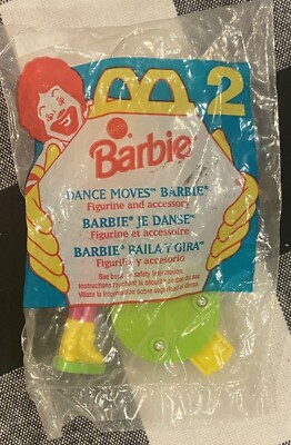 1994 Barbie McDonalds Happy Meal Toy - Dance Moves Barbie #2 New Sealed