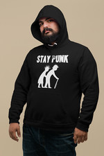 STAY PUNK Hoodie Mens Womens Unisex Music Anarchy Gift Christmas Retro Gift