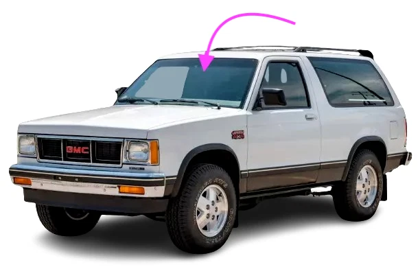 Se adapta a: Chevrolet S10 Blazer 1982-1992, camioneta-GMC S15 Jimmy parabrisas delantero vidrio Foto 2 de 4