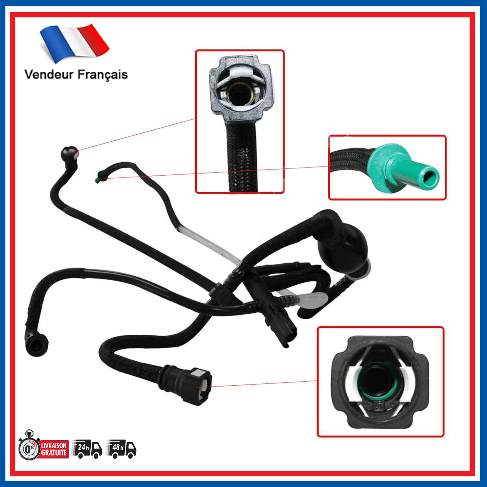 Tuyau carburant Fiesta 1.4 TDCi résout les problèmes de démarrage