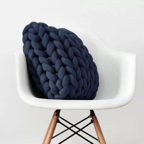 7 Colors Chunky Knit Thick Pad Sofa Pillow DIY Arm Knit Cushion Square- - Bild 31 von 36