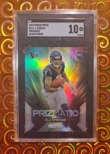 CJ Stroud Rookie SGC 10 2023 Panini Prizm Prizmatic SILVER #6 Gem Mint RC Texans
