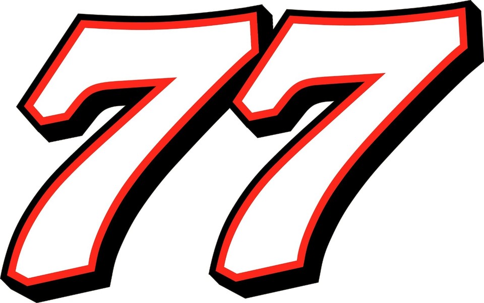 NEW FOR 2025 - #77 Carson Hocevar Racing Sticker Decal SM thru XL - var ...