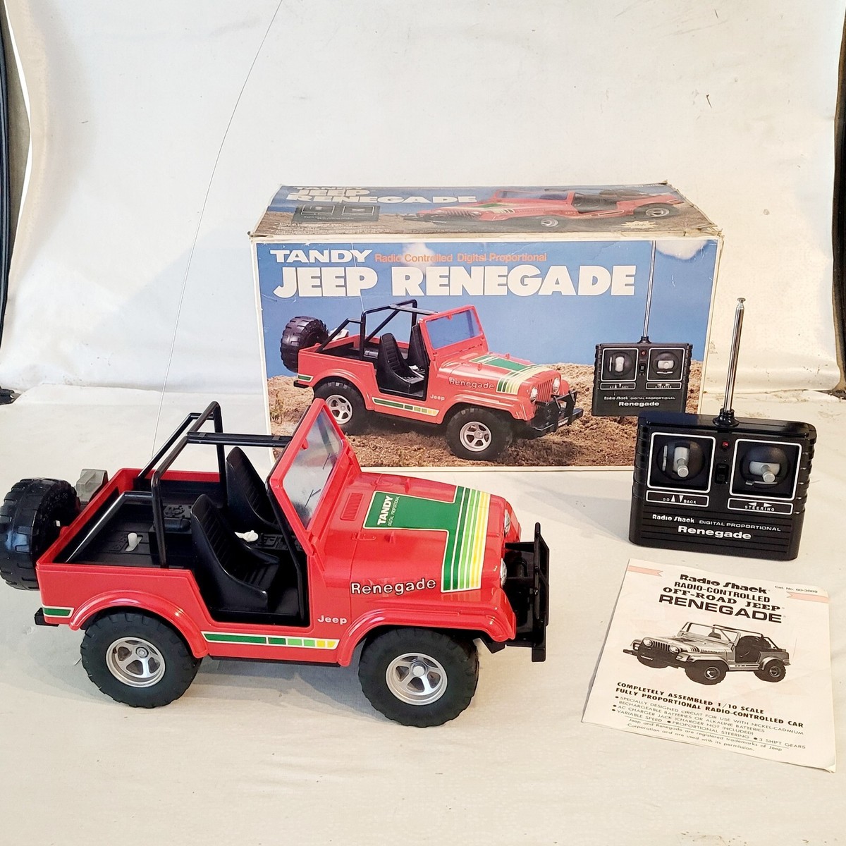 Rare Rc Tandy Renegade Jeep 1984 SUPERB Boxed