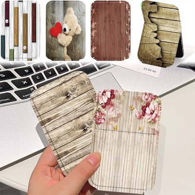 Bedruckter Spiegel Tasche kompakt Make-up Kosmetik Vergrößerung faltbar Spiegel UK