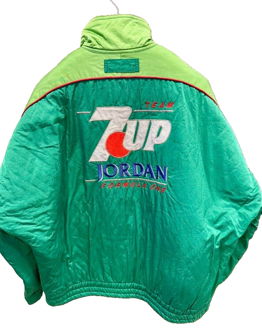 Jordan Grand Prix 7UP Formula 1 Racing Team Jacket Size M Made In 