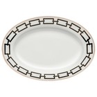 NEW Richard Ginori Catene Oval Flat Platter Nero 34cm