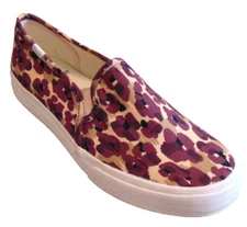 KEDS ELIZABETH AND JAMES WF64104 WOMENS CHEETAH PRINT FLATS SHOES SLIP ONS~6.5