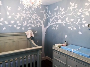white tree wall decal