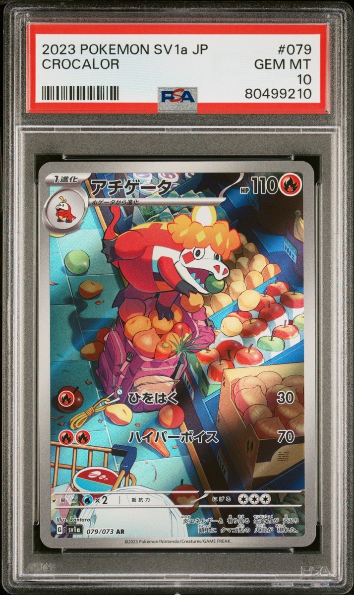 PSA 10 2023 Pokemon Japanese Sv1a-Triplet Beat 079 Crocalor AR | eBay