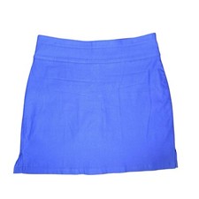 Rafaella Sz S 18" Length Elastic Waistband Stretch Skort Skirt Amparo Blue