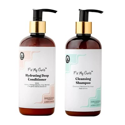 Fix My Curls Cleansing Shampoo For Curly And Wavy Hair (250 x 2)