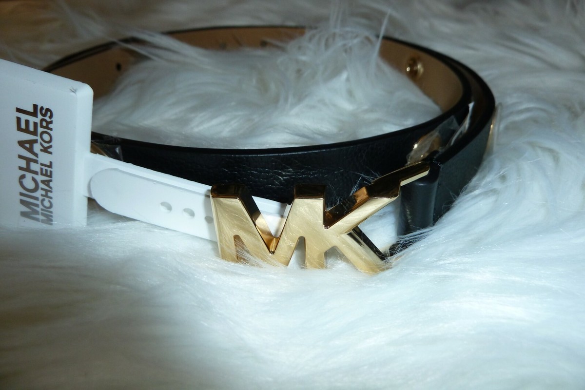 NWT Michael Kors Genuine Leather Signature Grommet Belt  display picture 1