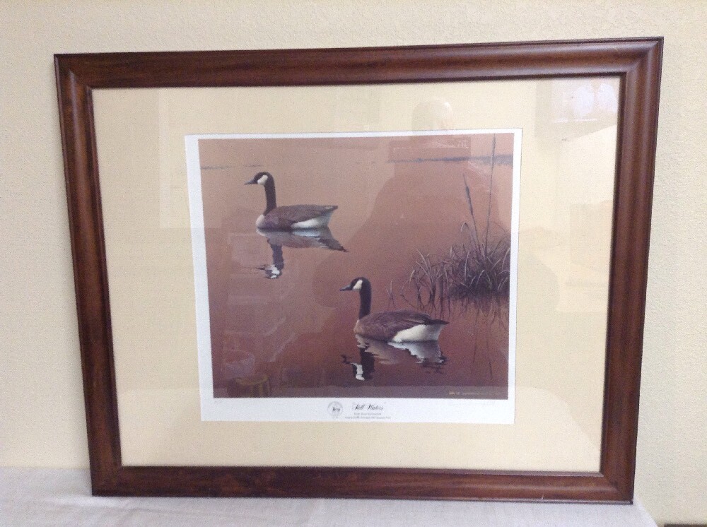ORIGINAL HAND SIGNED Framed Bruce Summerfield Wildlife Ducks Unlimited