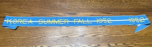 US Army Streamer Koreakrieg Korea Sommer-Herbst 1952 1952 Banner kostenloser Versand