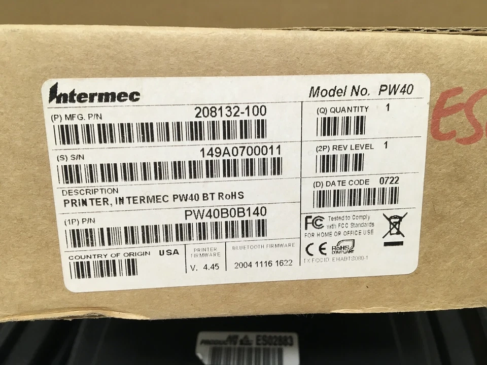 Intermec PW40 Workboard Mobile Printer Portable Wireless Thermal - Image 4 of 4