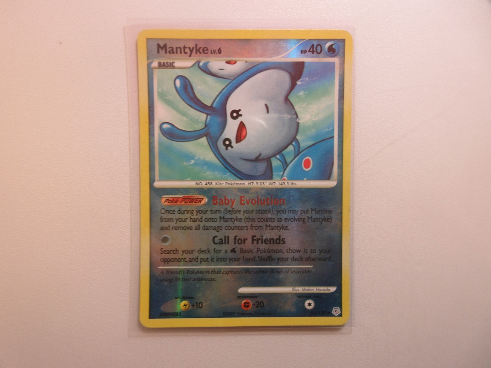 Mantyke Reverse Holo Diamond & Pearl Pokemon Card LP