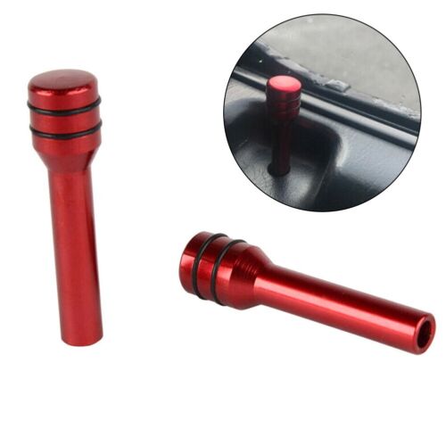 Enhanced Security with Red Interior Car Door Lock Stick Button Cover - Picture 1 of 11