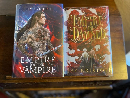 EMPIRE OF THE VAMPIRE vol. #1 & #2, Jay Kristoff, SIGNED 1st/1st HCDJ
