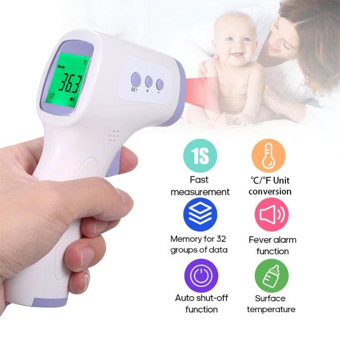Infrared Non Contact Thermometer Forehead | FDA & CE | USA Stock | Medical Grade