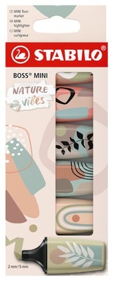 STABILO Textmarker BOSS MINI Naturevibes, 6er Kartonetui