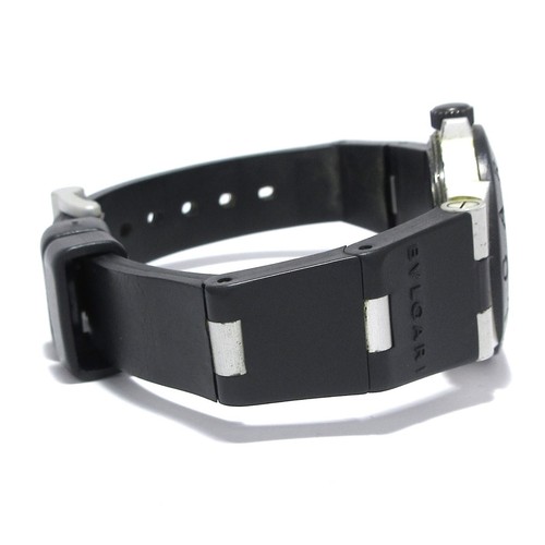 Auth BVLGARI Aluminum AL29A L**** Black Women's Wrist Watch - Picture 5 of 12