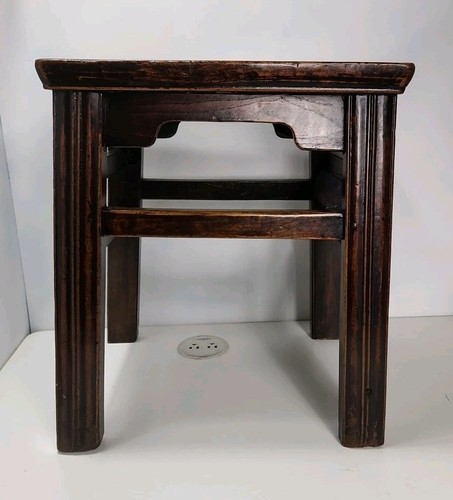 Mesa auxiliar vintage de mediados del siglo XX Elm Ming - Imagen 2 de 17