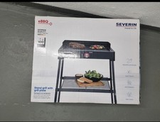 Severin PG 8563 Standgrill mit Grillplatte, Grill, Elektrogrill, Balkongrill