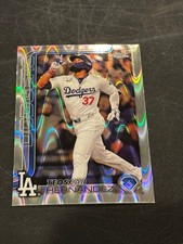 Teoscar Hernandez 2025 Topps Chrome RayWave Refractor #128 L.A. Dodgers