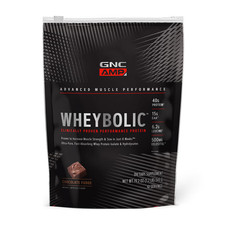 GNC AMP Wheybolic Chocolate Fudge Workout Muscles Pure 10 Servings 1.2lb NEW