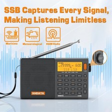 XHDATA D808 Professional Multiband Radio – AM/FM/SW/MW/AIR/SSB with RDS