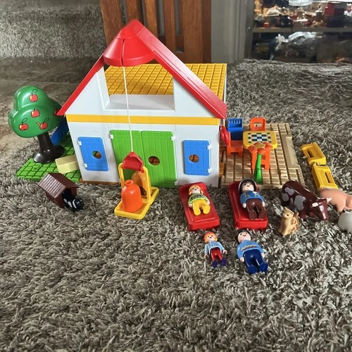 Vintage Playmobil Farm House 6750 Playset