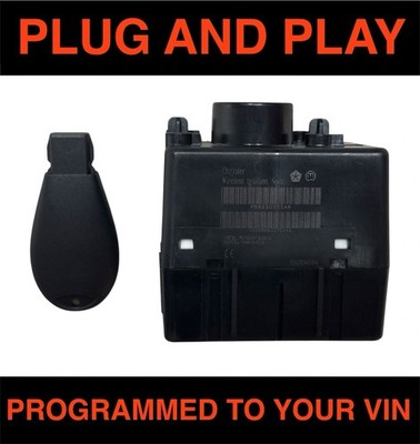 Dodge Chrysler Wireless Ignition Switch Module + Key 68210151 VIN PROGRAMMED