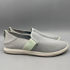 OluKai Pehuea Women Sharkskin Gray Mesh Slip On Sneakers Shoes 20264-4H4H