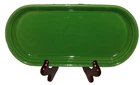 Vintage: Green Fiestaware Bread Loaf Plate Tray Platter.. 12".. Free Shipping