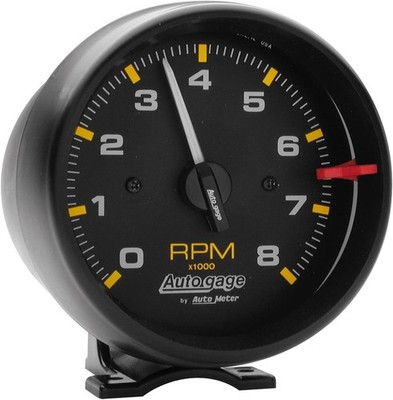 AUTO METER 2300 Autogage Tachometer 3.75'' Black Dial Black Bezel