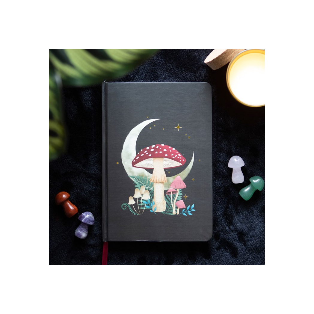 Blue Pirate Gold Forest Mushroom A5 Notebook - Image 2