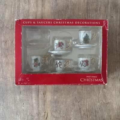 Vintage Landhausstil Vergangene Zeiten Tassen & Untertassen Keramik Weihnachtsdeko