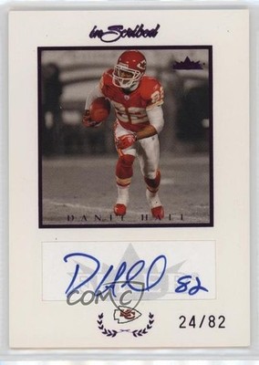 2004 Fleer inScribed Purple 24/82 Dante Hall #DH Auto 04cw