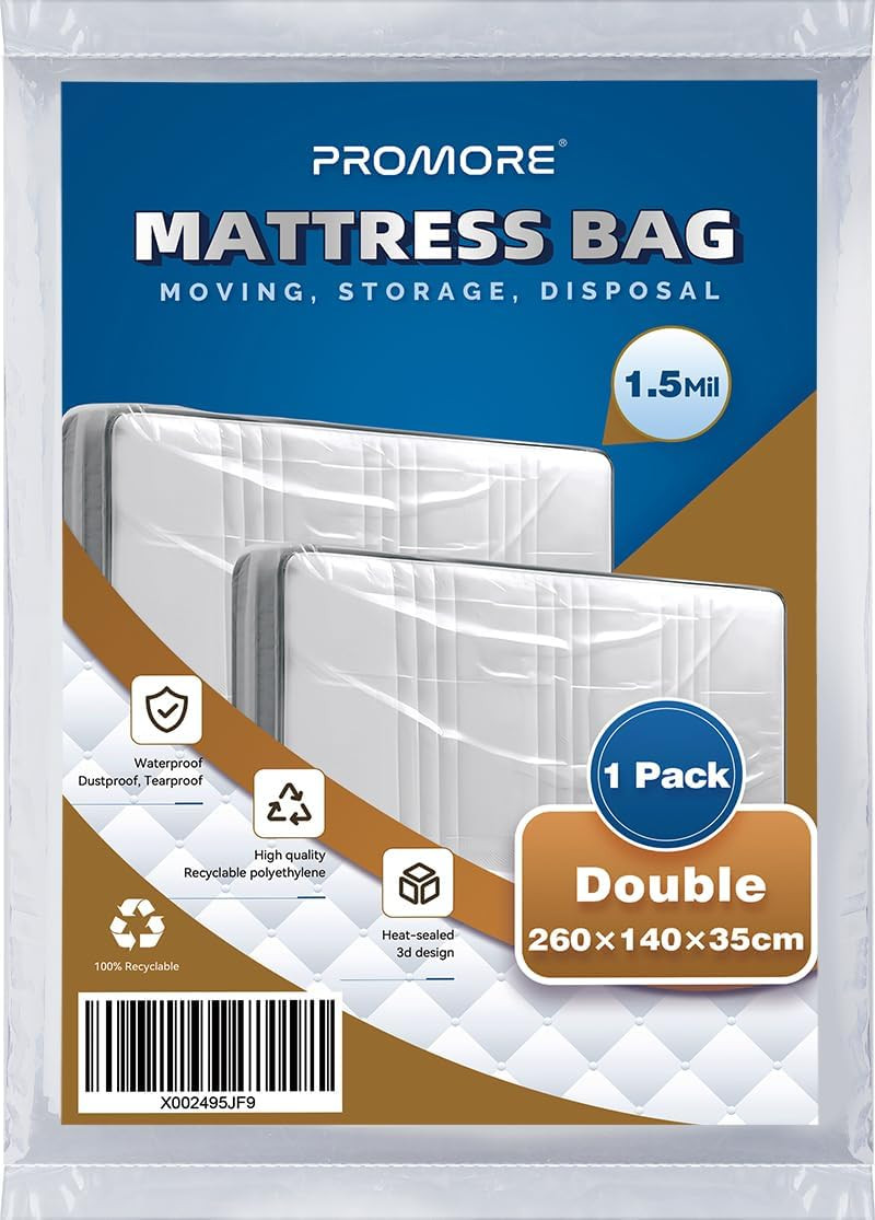 Double Size Mattress Cover for Moving, Storage - Mattress Bags for Moving and Tr