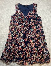 As U Wish Women's Sleeveless Floral Print Tunic Dress Size S