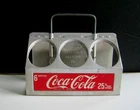 Vintage COCA-COLA Metal 6 Pack Aluminum Bottle Carrier