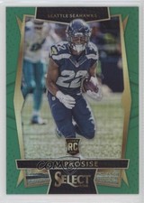 2016 Panini Select Concourse Green Prizm 3/5 CJ Prosise #88 0b2