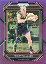 2023 Panini Prizm WNBA KRISTY WALLACE #54 PURPLE PRIZM /149 FEVER