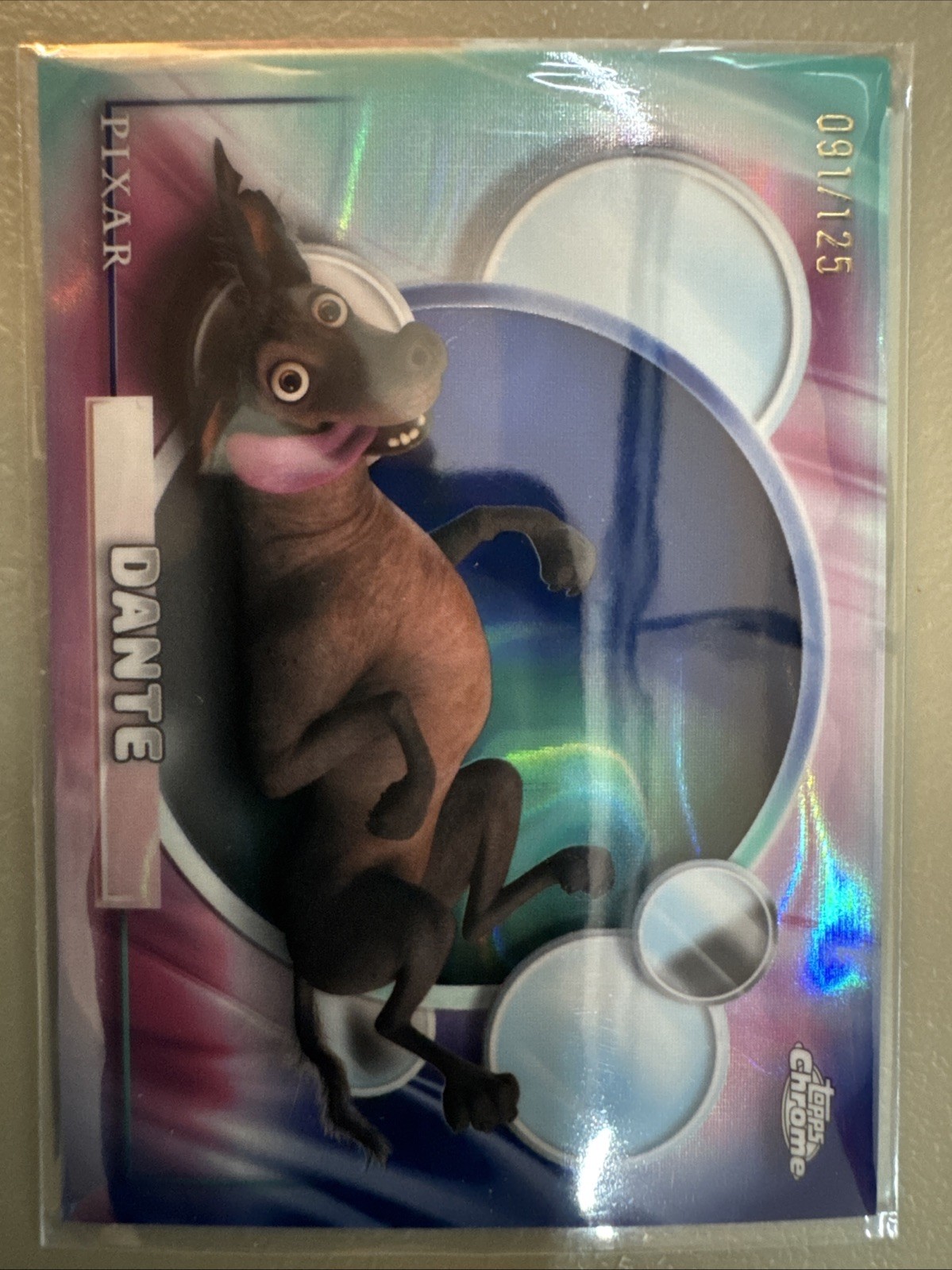 2026 Topps Chrome Disney #123 Dante Raywave Refractor